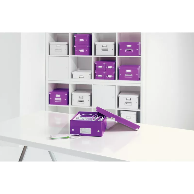 Leitz Click & Store WOW Mittlere Organizer-Box, Lila, Karton, 880 g