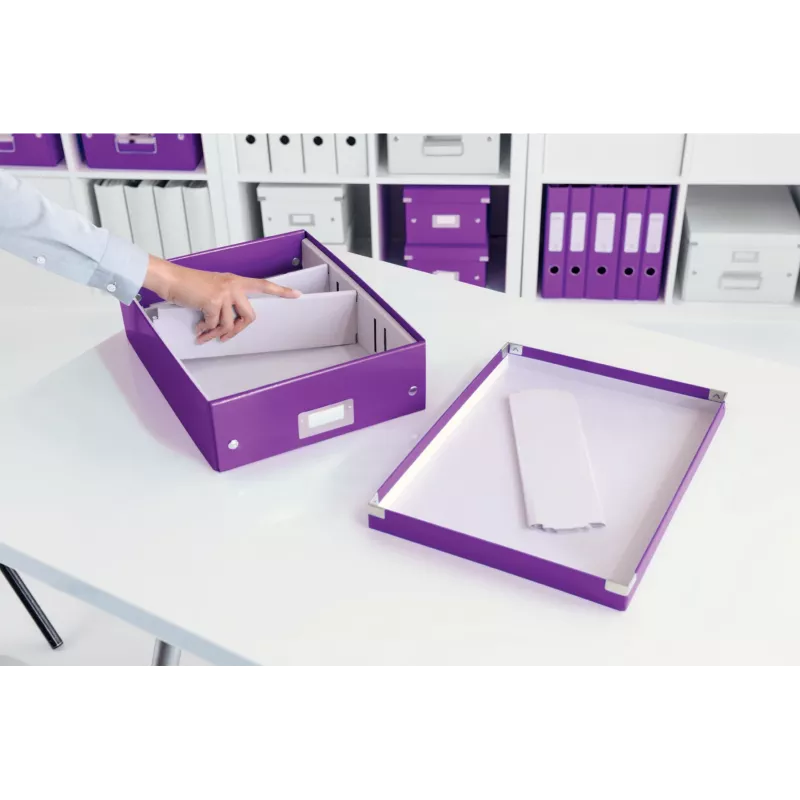 Leitz Click & Store WOW Mittlere Organizer-Box, Lila, Karton, 880 g