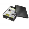 Leitz Click & Store WOW Medium Organizer-Box, Schwarz, Karton, 880 g