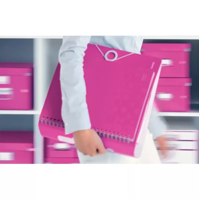 Leitz Lever Arch File Active PP WOW A4/80mm, A4, Polyfoam, Rose, 500 Blatt, 80 g/m², 8,2 cm