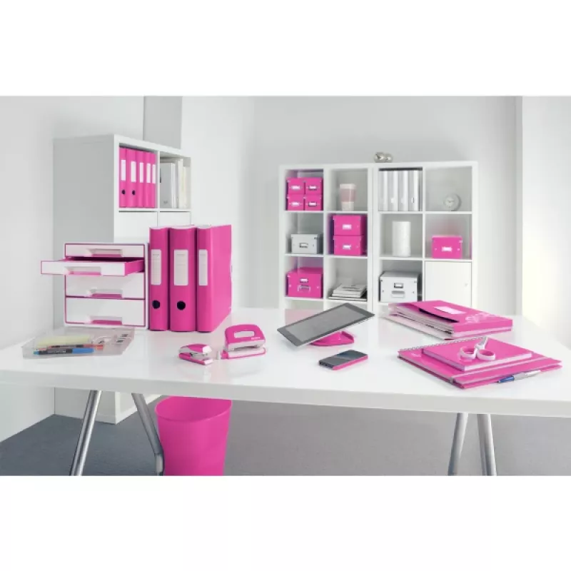 Leitz Lever Arch File Active PP WOW A4/80mm, A4, Polyfoam, Rose, 500 Blatt, 80 g/m², 8,2 cm