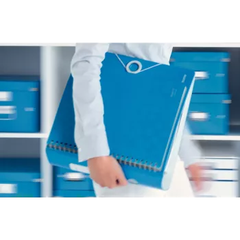 Leitz Lever Arch File Active PP WOW A4/80mm, A4, Polyfoam, Blau, 500 Blatt, 80 g/m², 8,2 cm