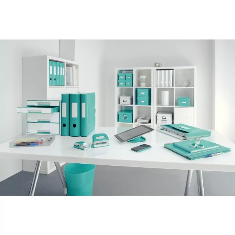Leitz Hebelordner Active PP WOW A4/80mm, A4, Polyfoam, Türkis, 500 Blatt, 80 g/m², 8,2 cm