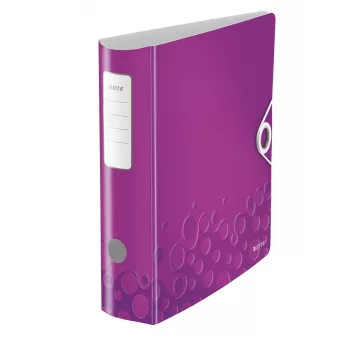 Leitz Hebelordner Active PP WOW A4/80 mm, A4, Polyfoam, Violett, 500 Blatt, 80 g/m², 8,2 cm