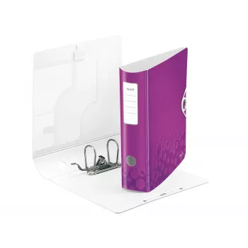 Leitz Hebelordner Active PP WOW A4/80 mm, A4, Polyfoam, Violett, 500 Blatt, 80 g/m², 8,2 cm