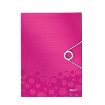 Leitz 3-Flap Folder WOW PP A4, A4, Polypropylen (PP), Pink, Hochformat, 150 Blatt, 235 mm