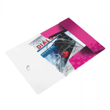 Leitz 3-Flap Folder WOW PP A4, A4, Polypropylen (PP), Pink, Hochformat, 150 Blatt, 235 mm