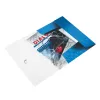 Leitz 3-Klappen-Mappe WOW PP A4, A4, Polypropylen (PP), Blau, Metallic, Hochformat, 150 Blatt, 235 mm