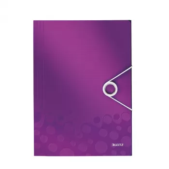 Leitz 3-Flap Folder WOW PP A4, A4, Polypropylen (PP), Metallic, Lila, Hochformat, 150 Blatt, 235 mm