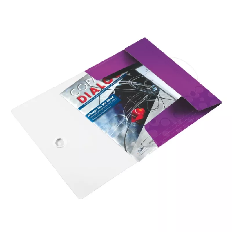 Leitz 3-Flap Folder WOW PP A4, A4, Polypropylen (PP), Metallic, Lila, Hochformat, 150 Blatt, 235 mm
