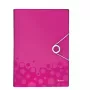 Leitz Projektmappe WOW PP, herkömmlicher Aktenordner, A4, Polypropylen (PP), Metallic, Pink, 200 Blatt, 254 mm