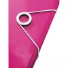 Leitz Projektmappe WOW PP, herkömmlicher Aktenordner, A4, Polypropylen (PP), Metallic, Pink, 200 Blatt, 254 mm