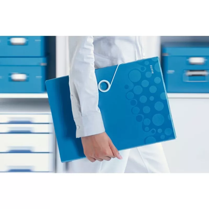 Leitz Project File WOW PP, A4, Polypropylen (PP), Blau, 200 Blatt, 254 mm, 38 mm