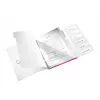 Leitz WOW PP Ringbuch mit 6 Tabs, A4, Polypropylen (PP), Metallic, Pink, 200 Blatt, 260 mm, 17 mm