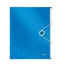 Leitz WOW PP Trennblätter-Buch, 6 Tabs, A4, Polypropylen (PP), Blau, Metallic, 200 Blatt, 260 mm, 17 mm