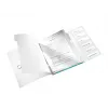 Leitz WOW PP Registerbuch, 6-teilig, A4, Polypropylen (PP), Blau, Metallic, 200 Blatt, 260 mm, 17 mm