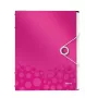 Leitz WOW Trennbuch aus PP, 12 Tabs, A4, Polypropylen (PP), Metallic, Pink, 200 Blatt, 265 mm, 17 mm