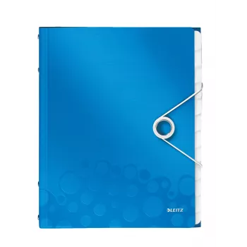 Leitz Registerbuch WOW PP 12 Tabs, A4, Polypropylen (PP), Blau, Metallic, 200 Blatt, 265 mm, 17 mm