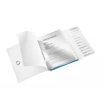 Leitz Registerbuch WOW PP 12 Tabs, A4, Polypropylen (PP), Blau, Metallic, 200 Blatt, 265 mm, 17 mm