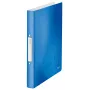 Leitz Ringbinder WOW PP A4 2RR/25mm, A4, Rundring, Polypropylen (PP), Blau, Metallic, Weiß, 190 Blatt