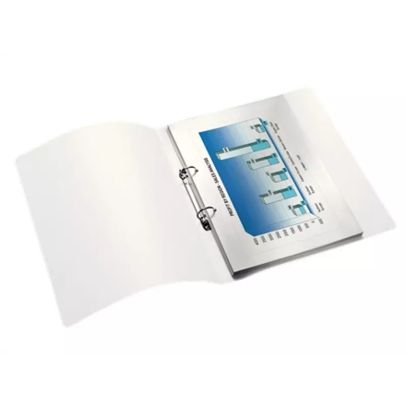 Leitz Ringbinder WOW PP A4 2RR/25mm, A4, Rundring, Polypropylen (PP), Blau, Metallic, Weiß, 190 Blatt