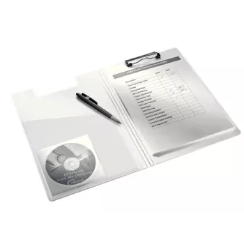 Leitz Klemmbrett mit Deckel WOW, A4, Polyfoam, Pink, 75 Blatt, 1 Tasche, 230 mm