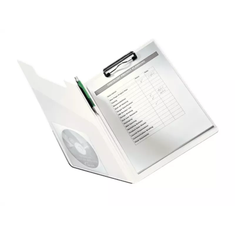 Leitz Klemmbrett mit Deckel WOW, A4, Polyfoam, Pink, 75 Blatt, 1 Tasche, 230 mm