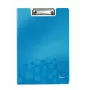 Leitz Klemmbrett mit Deckel WOW, A4, Polyfoam, Blau, 75 Blatt, 1 Tasche, 230 mm