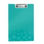 Leitz Klemmbrett mit Abdeckung WOW, A4, Polyfoam, Blau, 75 Blatt, 1 Tasche, 230 mm