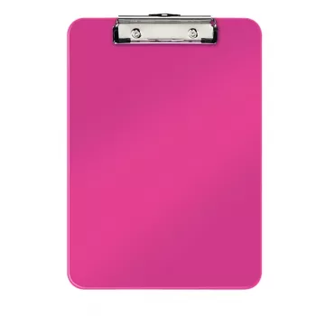 Leitz Klemmbrett ohne Vorderdeckel WOW, A4, Kunststoff, Pink, 80 Blatt, 228 mm, 320 mm