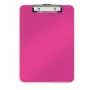 Leitz Klemmbrett ohne Vorderdeckel WOW, A4, Kunststoff, Pink, 80 Blatt, 228 mm, 320 mm