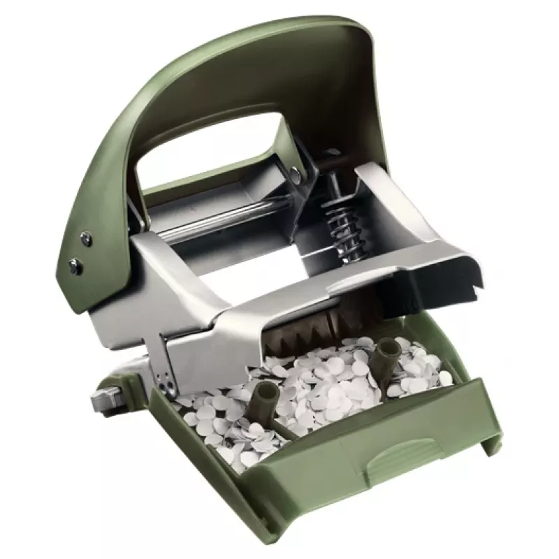 Leitz NeXXt Lochzange Style, 2-fach 30 Blatt Metall, 30 Blatt, Grün, Silber, Metall, 8 cm, A6, 107 mm