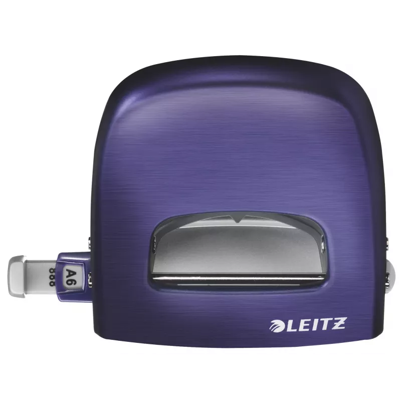 Leitz Hole Punch Style NeXXt, 2-Loch 30 Blatt Metall, 30 Blatt, Blau, 8 cm, A6, 380 g, 107 x 100 x 137 mm