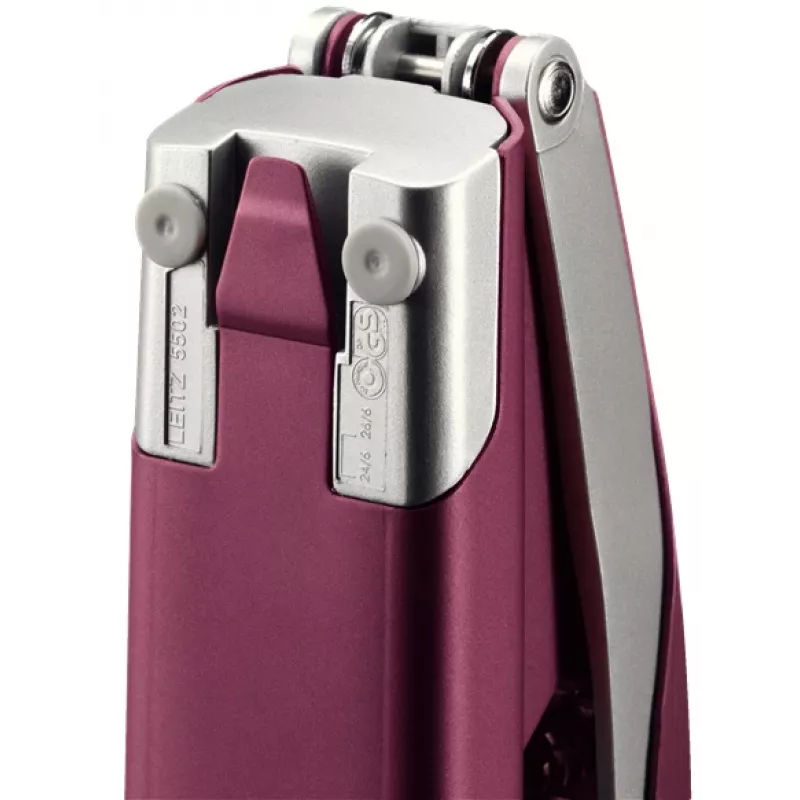 Leitz NeXXt Style Tacker, 30 Blatt Metall, 30 Blatt, Rot, Silber, 24/6, Metall, Kunststoff, 80 g/m², Oben