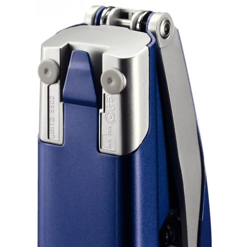 Leitz NeXXt Tacker Style, 30 Blatt Metall, 30 Blatt, Blau, Silber, 26/6, Metall, Kunststoff, 80 g/m², Oben