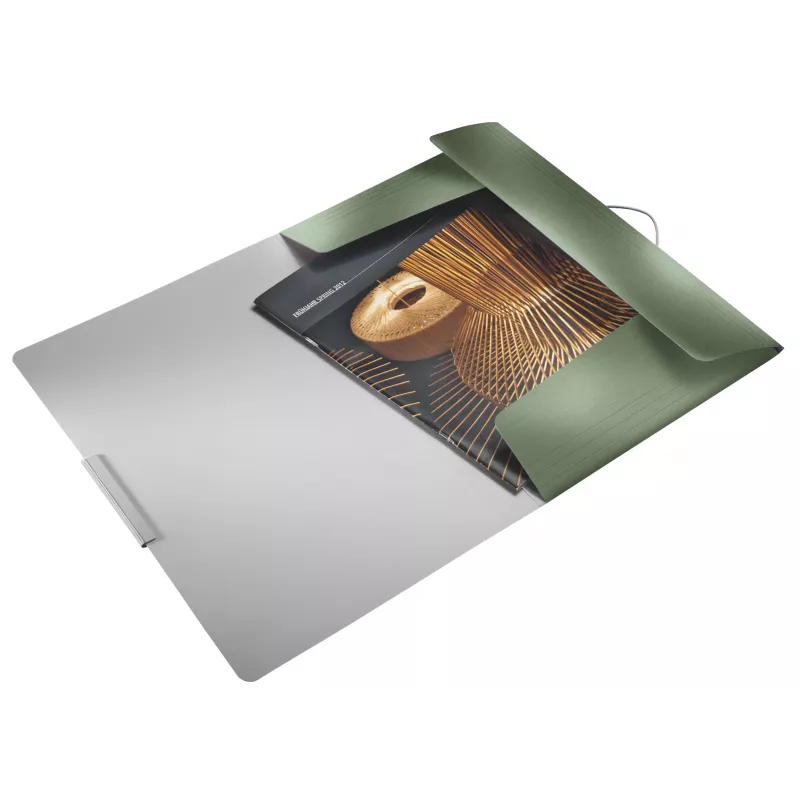 Leitz 3-Flap Folder Style PP A4, A4, Polypropylene (PP), Grün, 150 Blatt, 80 g/m², Gummizug