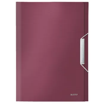Leitz Erweiterbare Konzertina-Projektmappe aus PP, A4, Polypropylen (PP), Rot, 250 Blatt, 80 g/m², 6 Fächer