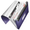 Leitz Erweiterbare Konzertina-Mappe aus PP, A4, Polypropylen (PP), Blau, 250 Blatt, 80 g/m², 6 Fächer