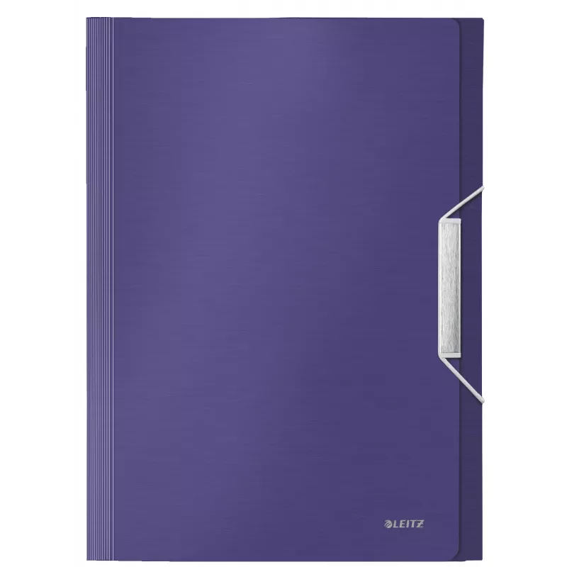 Leitz Erweiterbare Konzertina-Mappe aus PP, A4, Polypropylen (PP), Blau, 250 Blatt, 80 g/m², 6 Fächer