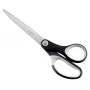 Leitz Titanium-Qualitätsschere 180 mm, Erwachsene, gerader Schnitt, einzeln, Schwarz, Silber, Edelstahl, Büroschere