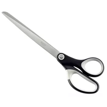 Leitz Titanium Quality Schere 260 mm, Erwachsene, Gerader Schnitt, Einzeln, Schwarz, Edelstahl, Edelstahl, Büroschere