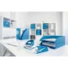 Leitz NeXXt Heftgerät batteriebetrieben WOW 5566, 10 Blatt, 1 cm, Kunststoff, Blau, Weiß, Batterie, 50 mm