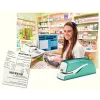 Leitz NeXXt Heftgerät batteriebetrieben WOW 5566, 10 Blatt, 1 cm, Kunststoff, Blau, Weiß, Batterie, 50 mm