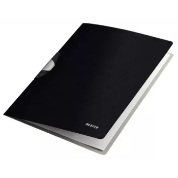 Leitz Klemmhefter Style ColorClip Professional, A4, Polypropylen (PP), Schwarz, 40 Blatt, 80 g/m², 222 mm
