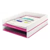 Leitz Briefablage WOW Dual Colour, Kunststoff, Metallic, Pink, A4, 267 mm, 336 mm, 49 mm