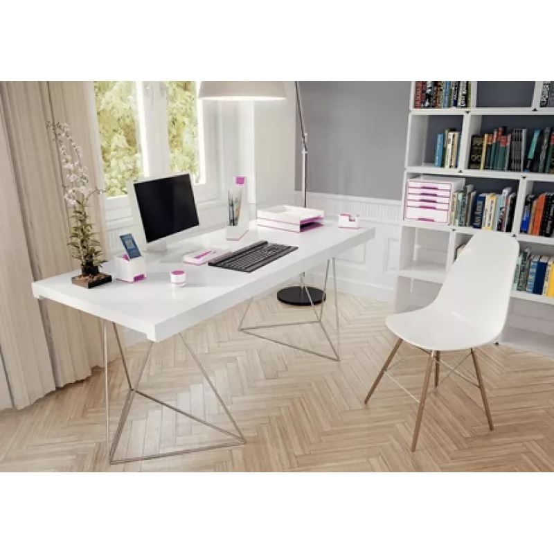 Leitz Briefablage WOW Dual Colour, Kunststoff, Metallic, Pink, A4, 267 mm, 336 mm, 49 mm