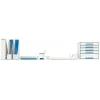 Leitz Briefablage WOW Dual Colour, Kunststoff, Blau, Metallic, A4, 267 mm, 336 mm, 49 mm