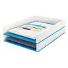Leitz Briefablage WOW Dual Colour, Kunststoff, Blau, Metallic, A4, 267 mm, 336 mm, 49 mm