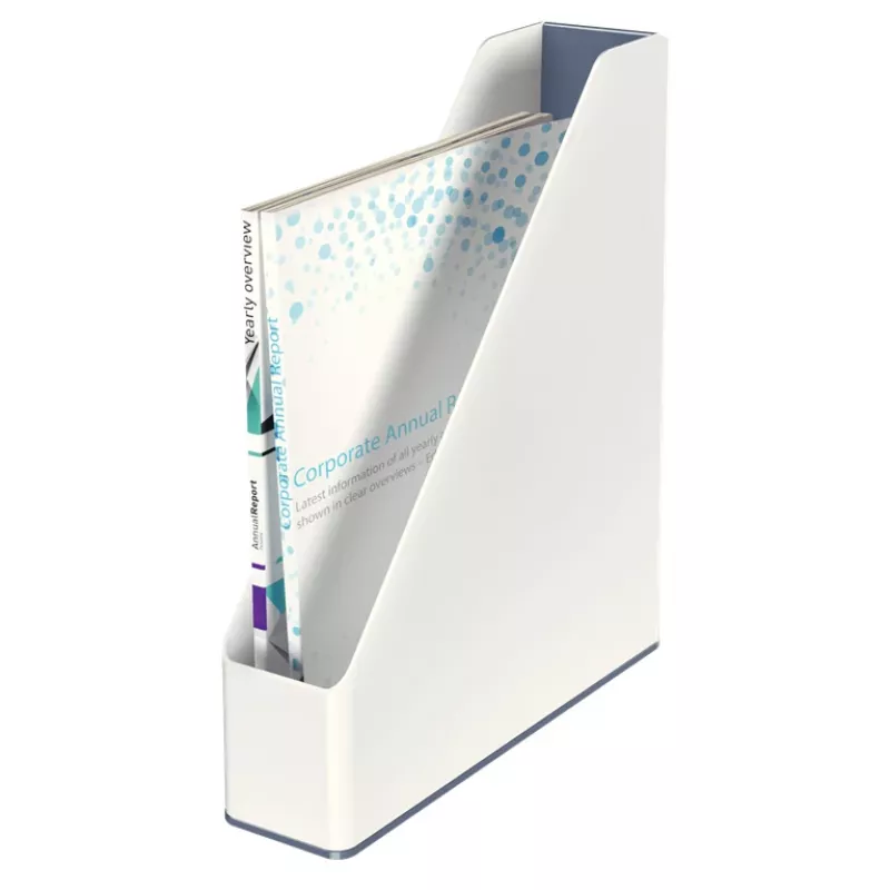 Leitz WOW Dual Colour Zeitschriftensammler, Weiß, Kunststoff, A4, 272 mm, 318 mm, 430 g