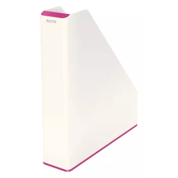 Leitz Zeitschriftensammler WOW Dual Colour, Pink, Weiß, Kunststoff, A4, 272 mm, 318 mm, 430 g